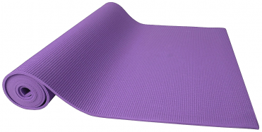 Коврик для йоги 173х61х0,4 см фиолетовый с лямками для переноски T07630 10013497